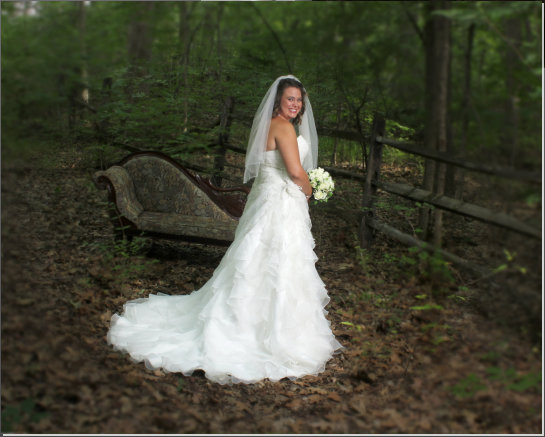 Outdoor bridal photography